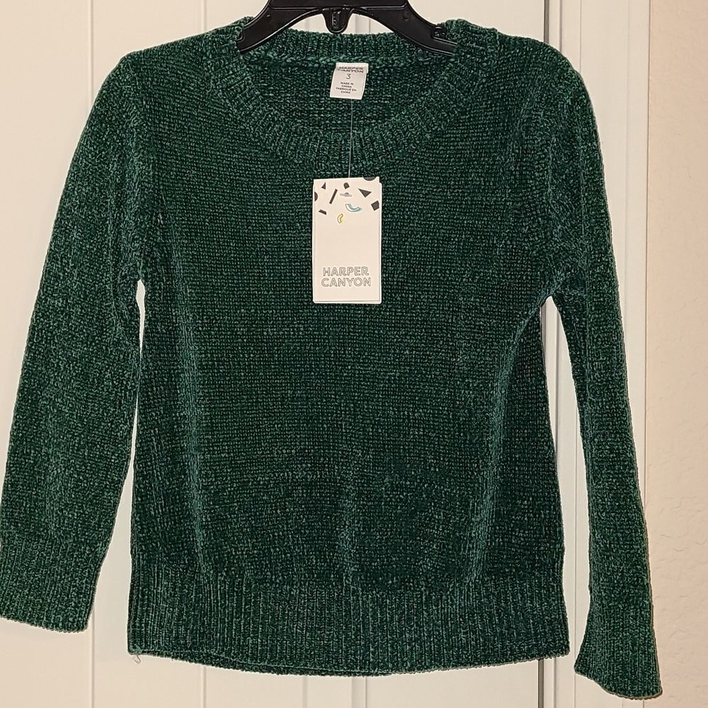 Harper Canyon Cozy Green Evergreen sweater